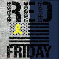 R.E.D. Remember Everyone Deployed Red Friday Kids Colorblock Raglan Jersey thumb 2