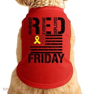 R.E.D. Remember Everyone Deployed Red Friday Doggie Tank