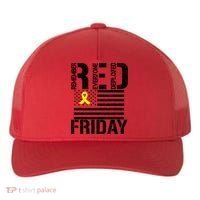 R.E.D. Remember Everyone Deployed Red Friday Yupoong Adult 5-Panel Trucker Hat thumb 0