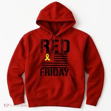 R.E.D. Remember Everyone Deployed Red Friday Hoodie