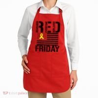 R.E.D. Remember Everyone Deployed Red Friday Apron thumb 2