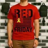 R.E.D. Remember Everyone Deployed Red Friday T-Shirt thumb 6