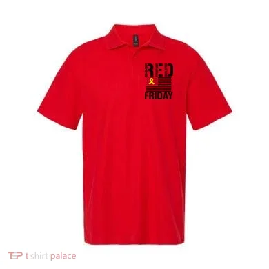 R.E.D. Remember Everyone Deployed Red Friday Polo