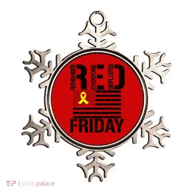 R.E.D. Remember Everyone Deployed Red Friday Ornament