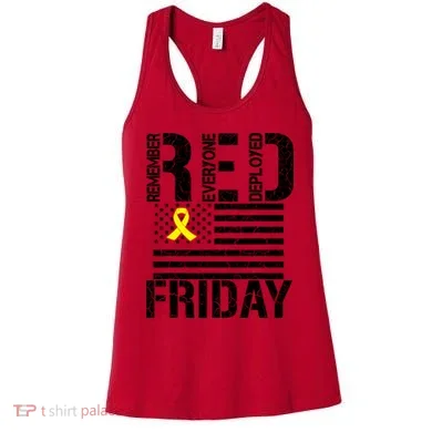 R.E.D. Remember Everyone Deployed Red Friday Women's Tank Top
