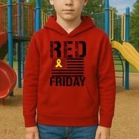 R.E.D. Remember Everyone Deployed Red Friday Kids Hoodie thumb 2
