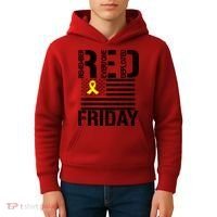 R.E.D. Remember Everyone Deployed Red Friday Kids Hoodie thumb 4