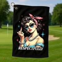 Respectfully Golf Towel thumb 1