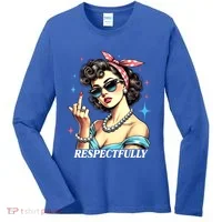 Respectfully Women's Long Sleeve Shirt thumb 0