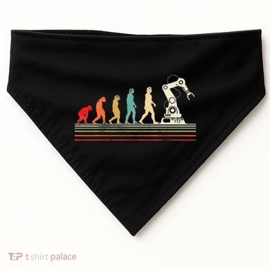 Robot Robotics Engineer Retro Vintage USA-Made Doggie Bandana