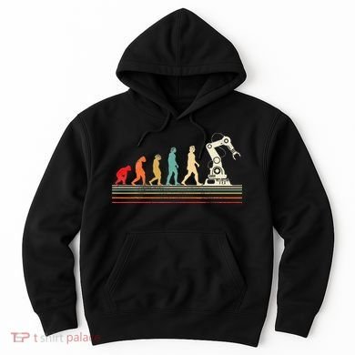 Robot Robotics Engineer Retro Vintage Hoodie