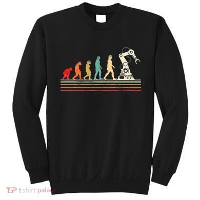Robot Robotics Engineer Retro Vintage Sweatshirt