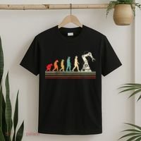 Robot Robotics Engineer Retro Vintage T-Shirt thumb 2