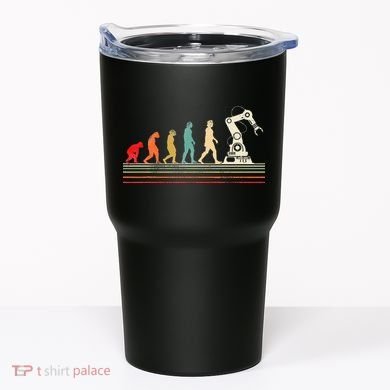 Robot Robotics Engineer Retro Vintage Tumbler