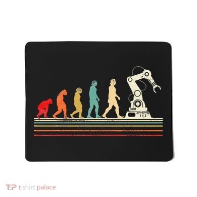 Robot Robotics Engineer Retro Vintage Mousepad