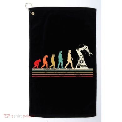 Robot Robotics Engineer Retro Vintage Golf Towel