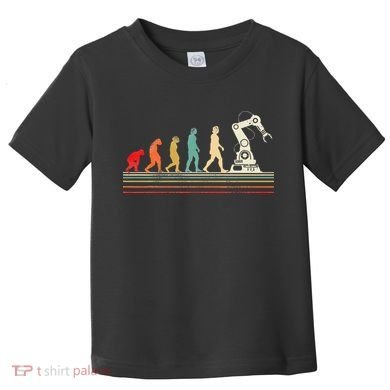 Robot Robotics Engineer Retro Vintage Toddler T-Shirt