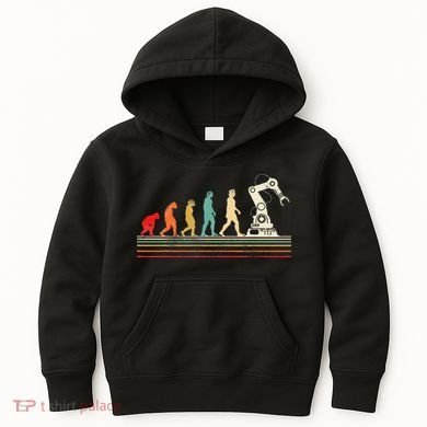Robot Robotics Engineer Retro Vintage Kids Hoodie
