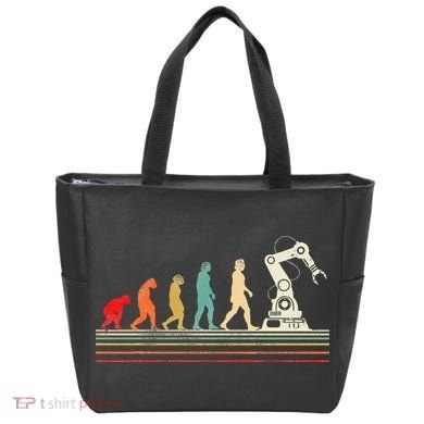Robot Robotics Engineer Retro Vintage Tote Bag