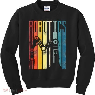 Robot Robotics Engineer Vintage Robotics Kids Sweatshirt