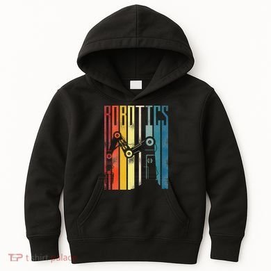 Robot Robotics Engineer Vintage Robotics Kids Hoodie