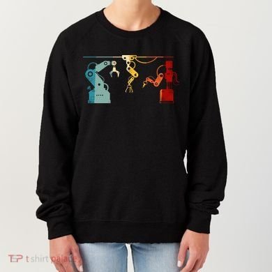Robot Robotics Engineer Retro Vintage Women's Sweatshirt