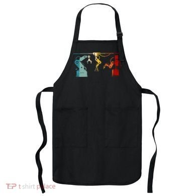 Robot Robotics Engineer Retro Vintage Apron