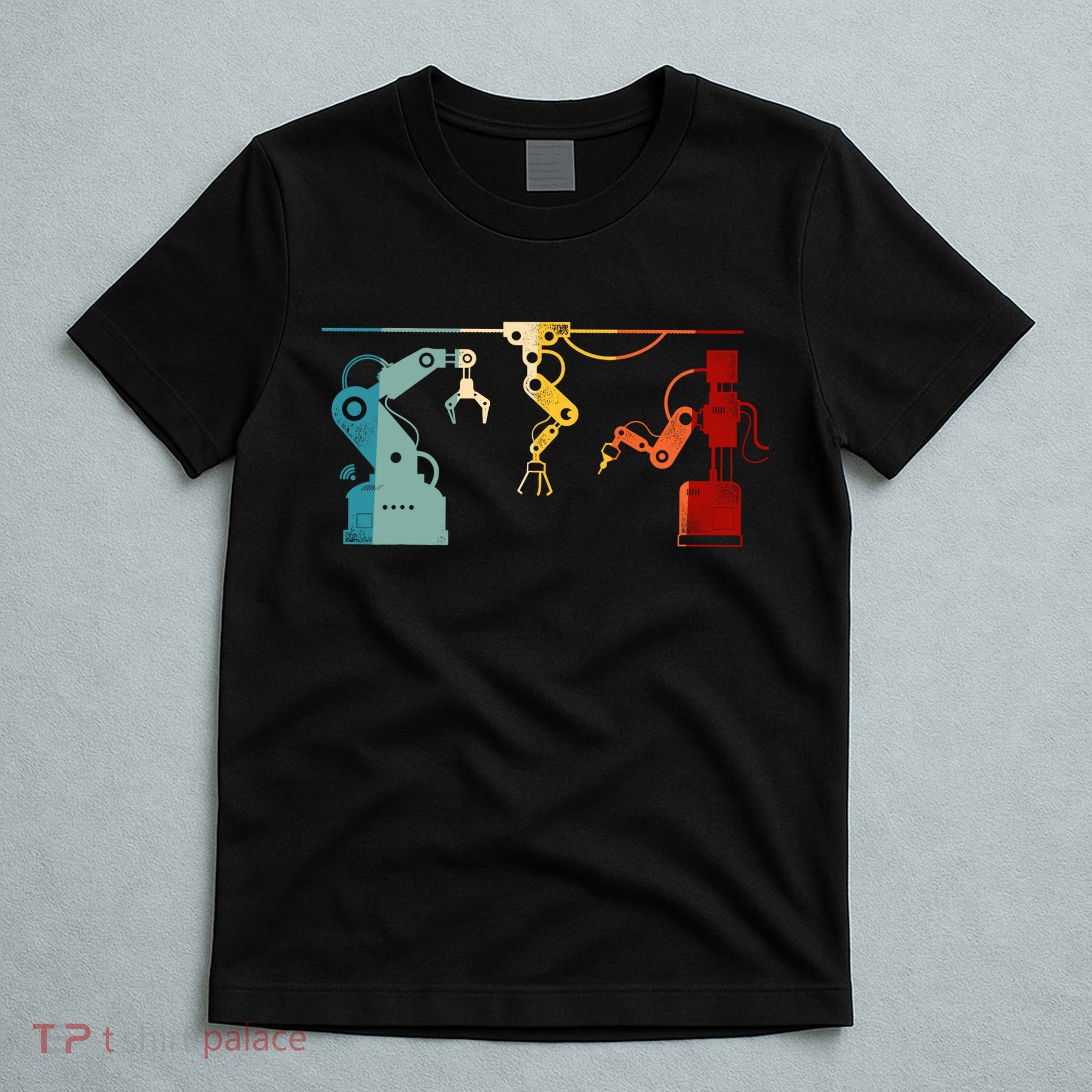 Robot Robotics Engineer Retro Vintage T-Shirt