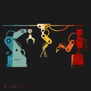 Robot Robotics Engineer Retro Vintage Impact Tech Backpack