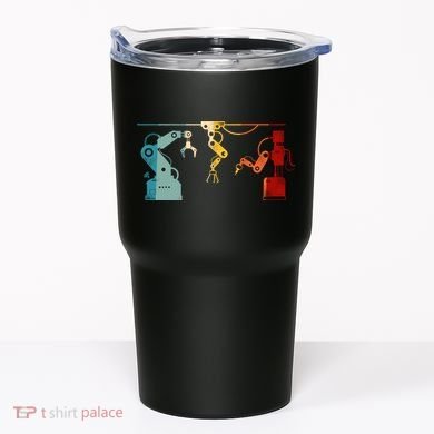 Robot Robotics Engineer Retro Vintage Tumbler