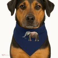 Republican USA-Made Doggie Bandana thumb 1