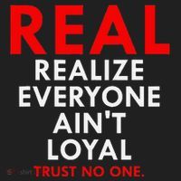 Real Realize Everyone AinT Loyal Trust No One Golf Towel thumb 3