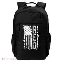 RED Remember Everyone Deployed Distressed Flag Backpack thumb 0