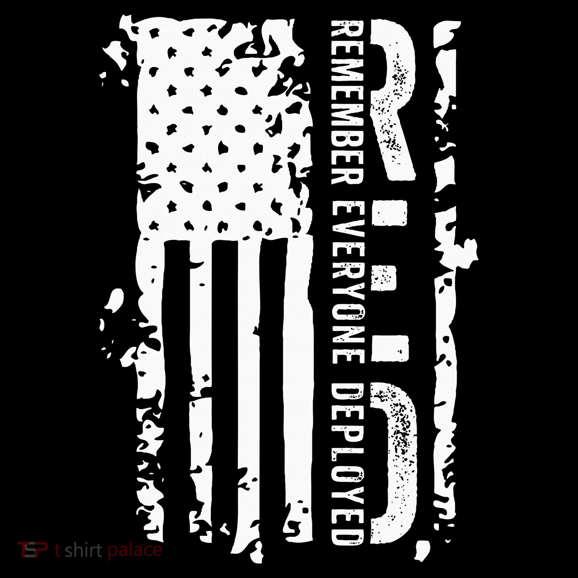 RED Remember Everyone Deployed Distressed Flag Backpack