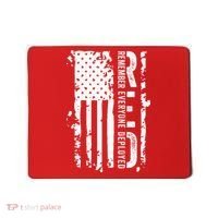 RED Remember Everyone Deployed Distressed Flag Mousepad thumb 0