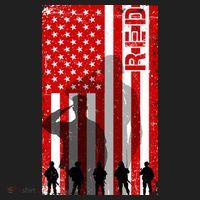 RED Remeber Everyone Deployed Support Military Troops Women's Sweatshirt thumb 2