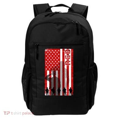 RED Remeber Everyone Deployed Support Military Troops Backpack