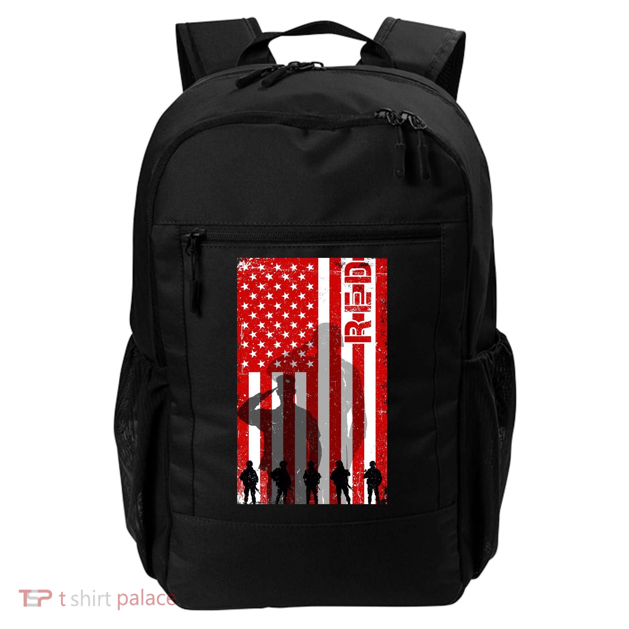 RED Remeber Everyone Deployed Support Military Troops Backpack