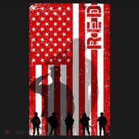 RED Remeber Everyone Deployed Support Military Troops Backpack thumb 2