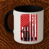 RED Remeber Everyone Deployed Support Military Troops Coffee Mug thumb 2