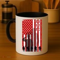RED Remeber Everyone Deployed Support Military Troops Coffee Mug thumb 4