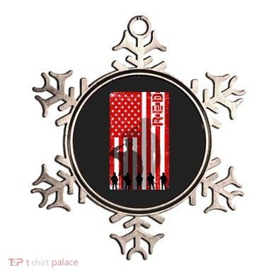 RED Remeber Everyone Deployed Support Military Troops Ornament