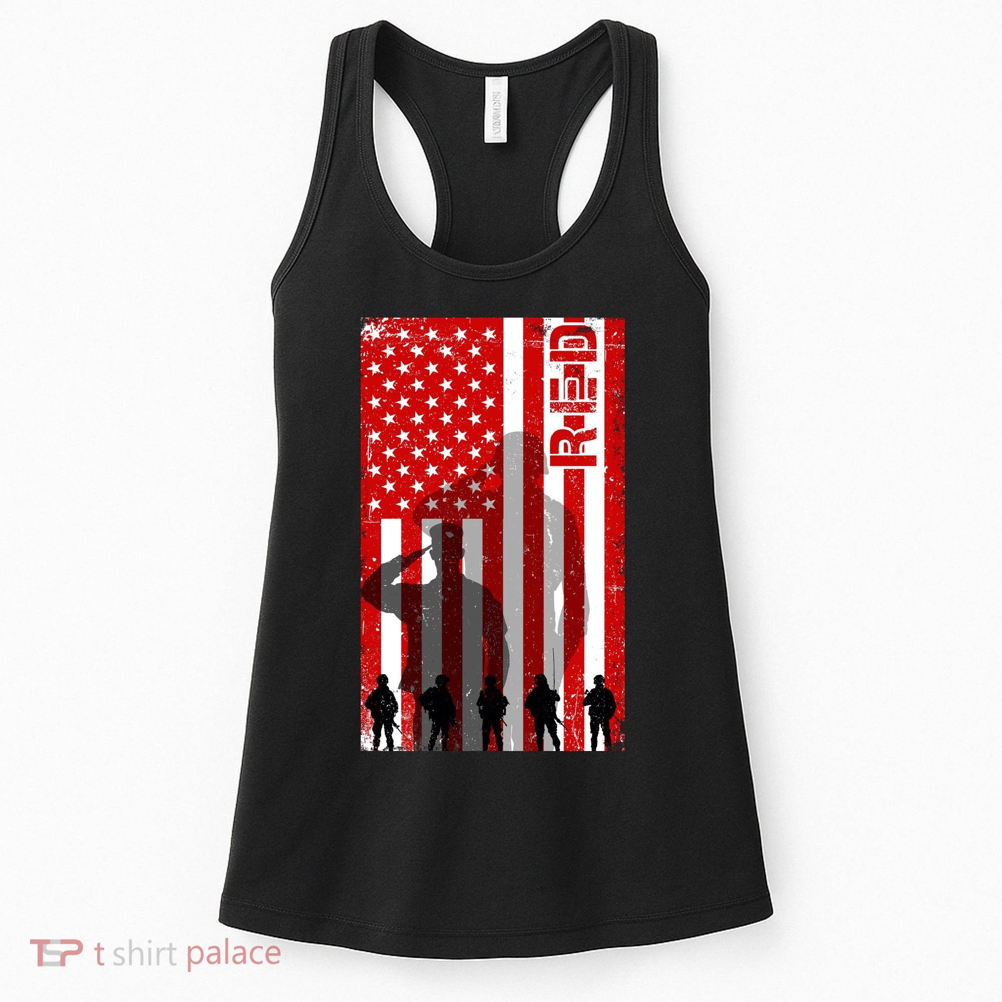 RED Remeber Everyone Deployed Support Military Troops Women's Tank Top