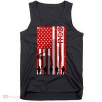 RED Remeber Everyone Deployed Support Military Troops Tank Top thumb 0