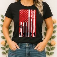 RED Remeber Everyone Deployed Support Military Troops Women's T-Shirt thumb 2