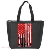 RED Remeber Everyone Deployed Support Military Troops Tote Bag thumb 0