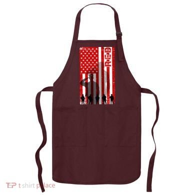 RED Remeber Everyone Deployed Support Military Troops Apron