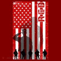 RED Remeber Everyone Deployed Support Military Troops Sweatshirt thumb 2