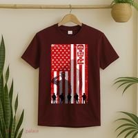 RED Remeber Everyone Deployed Support Military Troops T-Shirt thumb 2
