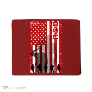 RED Remeber Everyone Deployed Support Military Troops Mousepad